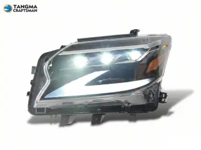 2003 Toyota Crown headlight assembly Lexus-style LED DRL S180 upgrade