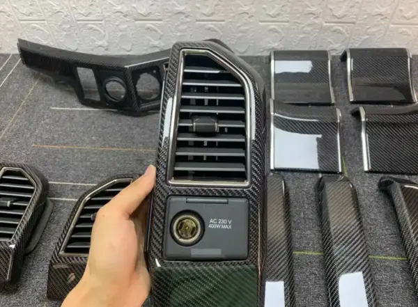 Ford F-150 Raptor calfskin leather carbon fiber multifunction steering wheel