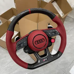 New Audi RS Carbon Fiber Sport Steering Wheel
