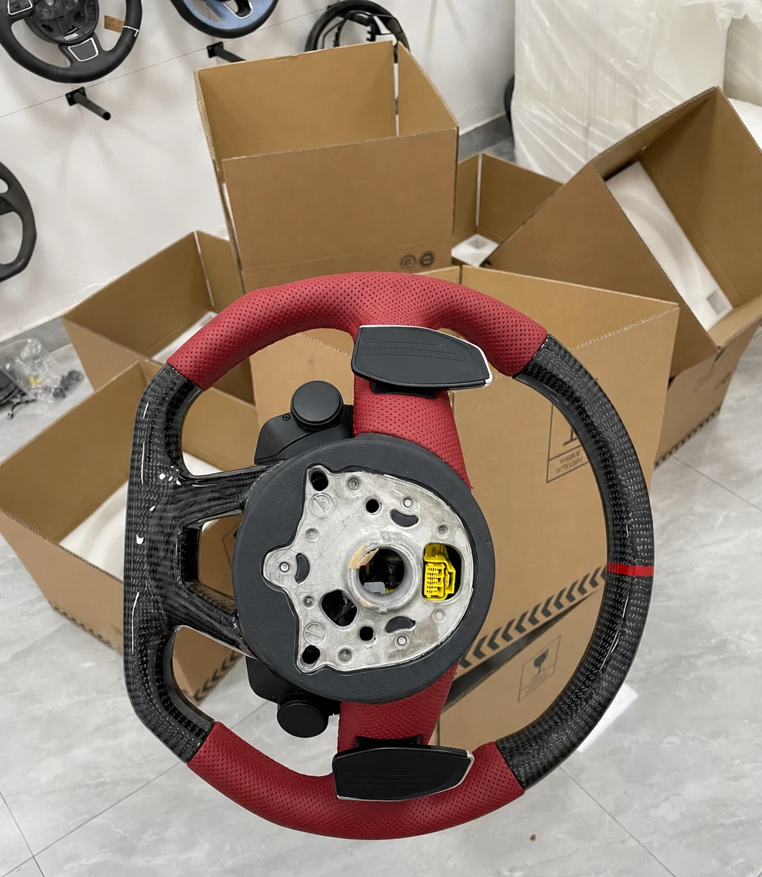 New Audi RS Carbon Fiber Sport Steering Wheel