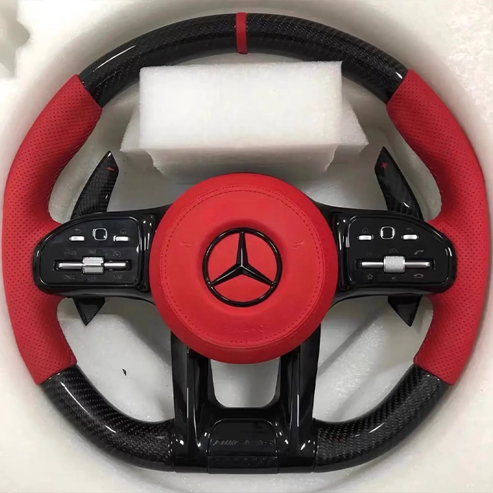 Mercedes-Benz AMG Carbon Fiber Steering Wheel Red Mercedes-Benz AMG Carbon Fiber Steering Wheel Red