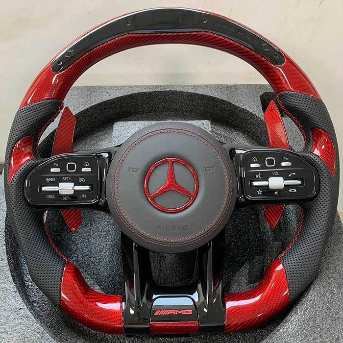 Mercedes-Benz AMG Carbon Fiber Steering Wheel Red Mercedes-Benz AMG Carbon Fiber Steering Wheel Red