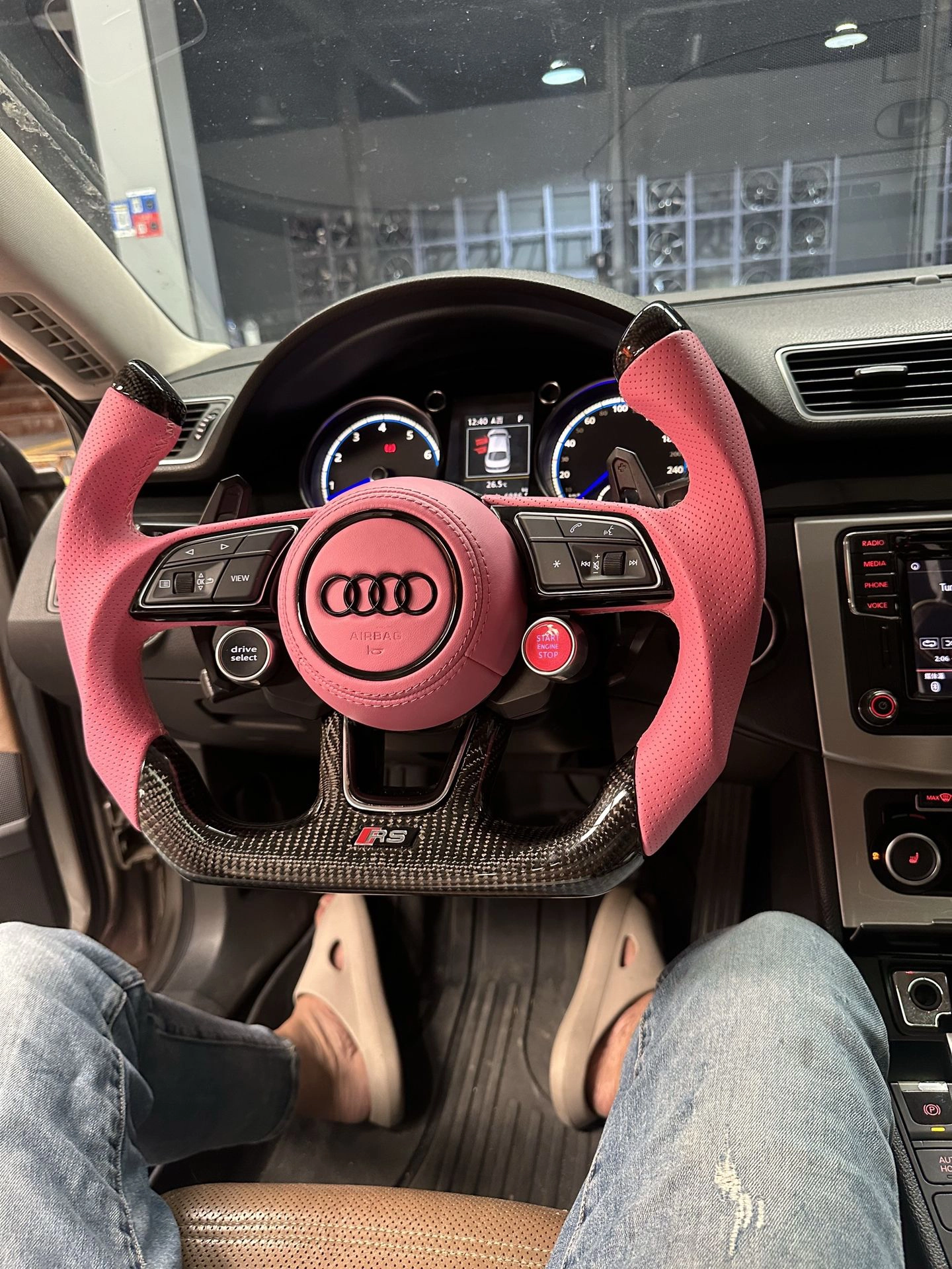 Audi racing steering wheel